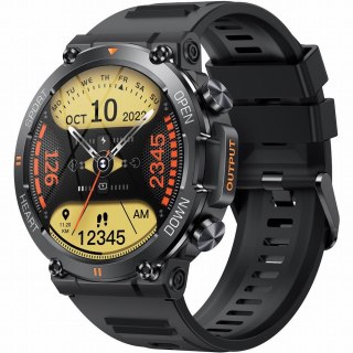 Smartwatch Gravity GT7-1 PRO - Czarny, silikonowy pasek