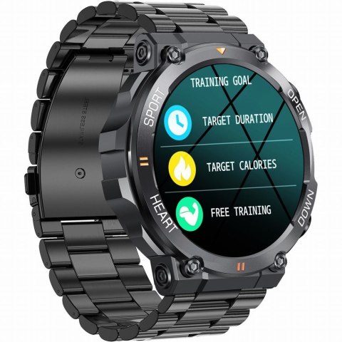 Smartwatch Gravity GT7-2 PRO - Czarny z bransoletą