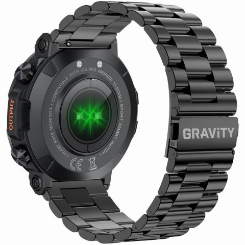 Smartwatch Gravity GT7-2 PRO - Czarny z bransoletą