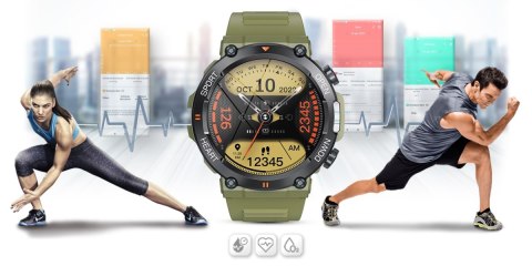 Smartwatch Gravity GT7-3 PRO - Zielono-czarny