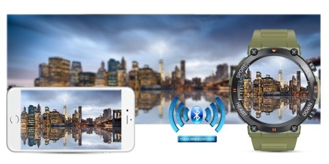 Smartwatch Gravity GT7-3 PRO - Zielono-czarny