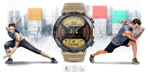 Smartwatch Gravity GT7-4 PRO Piaskowy