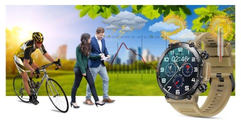 Smartwatch Gravity GT7-4 PRO Piaskowy