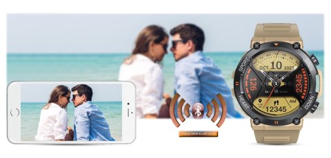 Smartwatch Gravity GT7-4 PRO Piaskowy