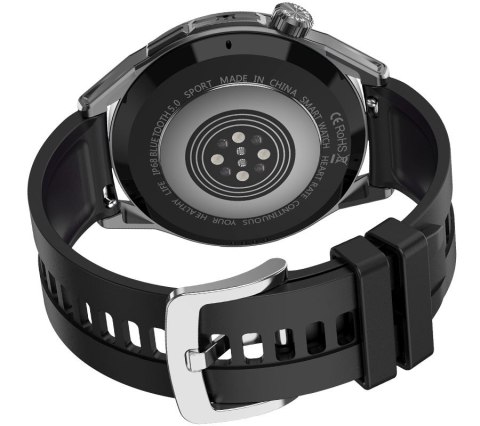 Smartwatch Rubicon RNCE88-1 z wymiennym paskiem silikonowym i skórzanym