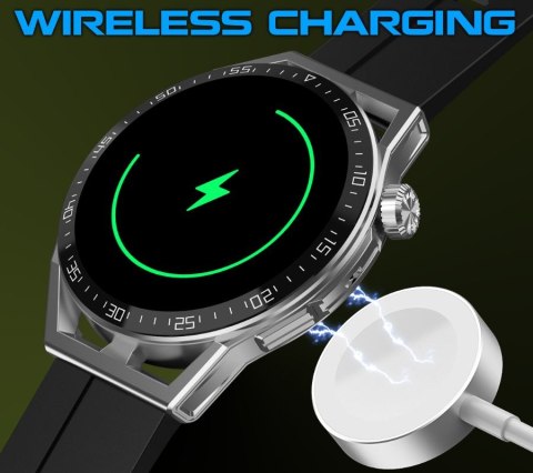 Smartwatch Rubicon RNCE88-1 z wymiennym paskiem silikonowym i skórzanym