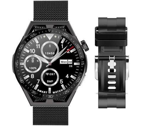 Smartwatch Rubicon RNCE88-2 z bransoletą Mesh i paskiem silikonowym