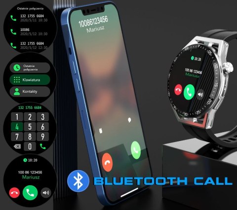 Smartwatch Rubicon RNCE88-2 z bransoletą Mesh i paskiem silikonowym