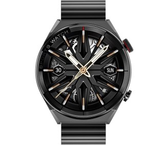 Smartwatch Rubicon RNCE99 Black z bransoletą i paskiem silikonowym