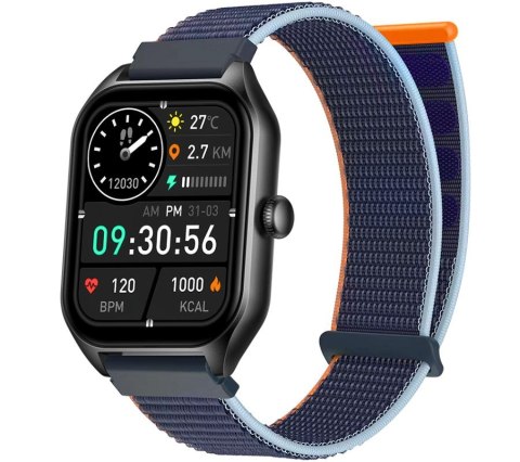 Smartwatch Rubicon RNCF03-1 z parcianym paskiem