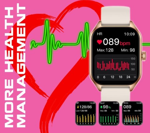 Smartwatch Rubicon RNCF03-1 z parcianym paskiem