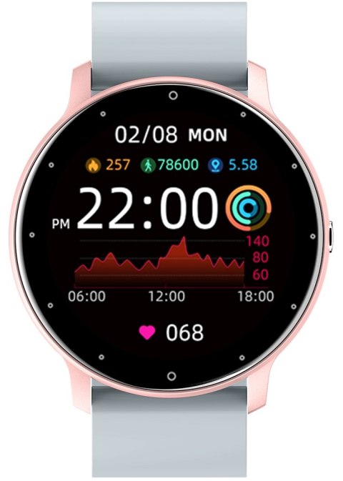 Smartwatch Damski Gravity GT1-8 Różowe Złoto/Szary