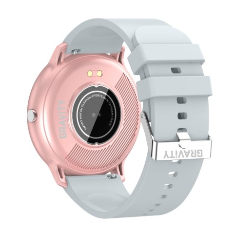 Smartwatch Damski Gravity GT1-8 Różowe Złoto/Szary