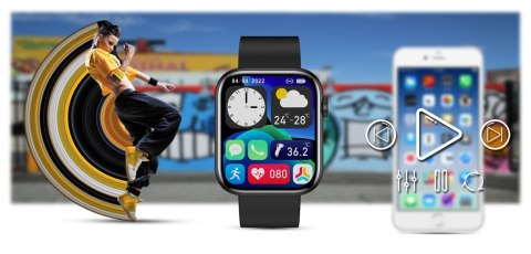 Smartwatch Damski Gravity GT3-3 Czarny - Czarny