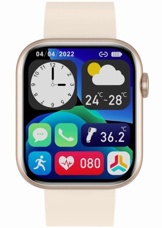 Smartwatch Damski Gravity GT3-6 Różowe Złoto-Ecru