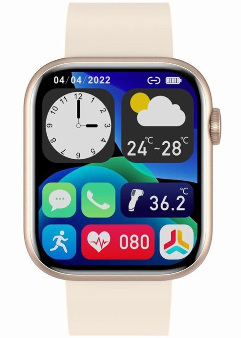 Smartwatch Damski Gravity GT3-6 Różowe Złoto-Ecru