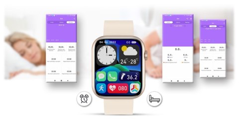 Smartwatch Damski Gravity GT3-6 Różowe Złoto-Ecru