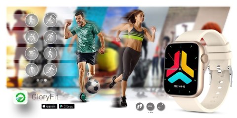 Smartwatch Damski Gravity GT3-6 Różowe Złoto-Ecru