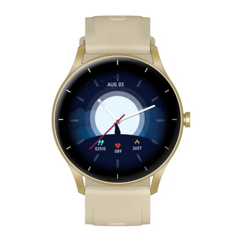 Smartwatch Damski Gravity GT2-4 Złoto-Ecru