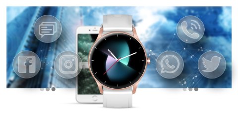 Smartwatch Gravity GT2-5 Różowe Złoto