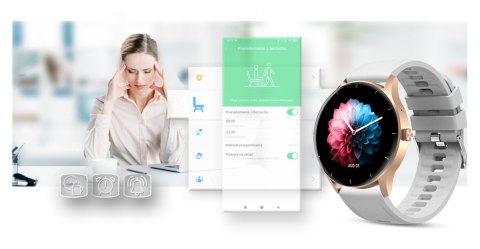 Smartwatch Gravity GT2-5 Różowe Złoto