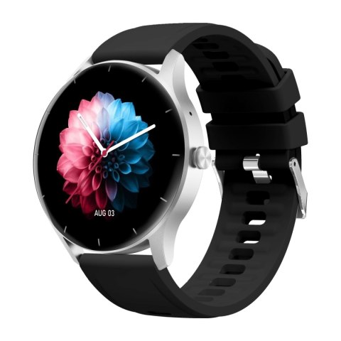 Smartwatch Gravity GT2-6 Srebrno-Czarny