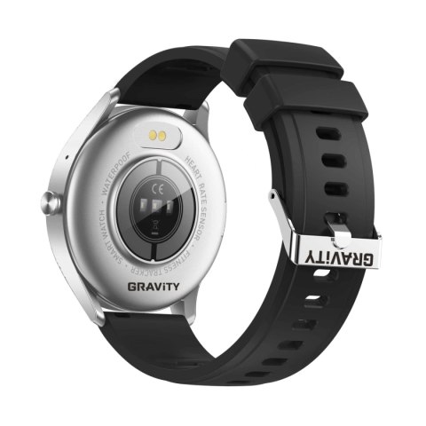 Smartwatch Gravity GT2-6 Srebrno-Czarny