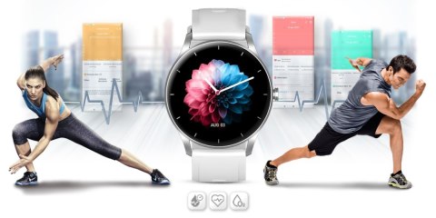 Smartwatch Gravity GT2-7 Srebrno-Biały