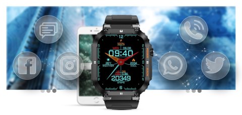 Smartwatch Gravity GT6-1 z ekranem 1,96"
