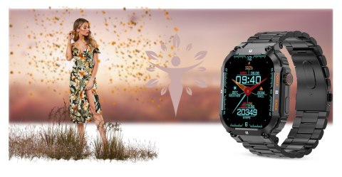 Smartwatch Gravity GT6-2 - Czarna Bransoleta
