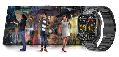 Smartwatch Gravity GT6-2 - Czarna Bransoleta