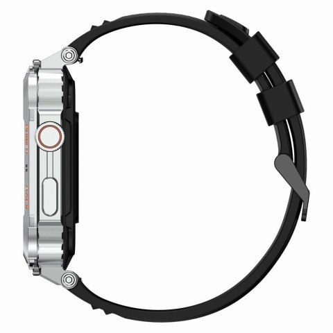 Smartwatch Gravity GT6-5 Srebrny z czarnym paskiem