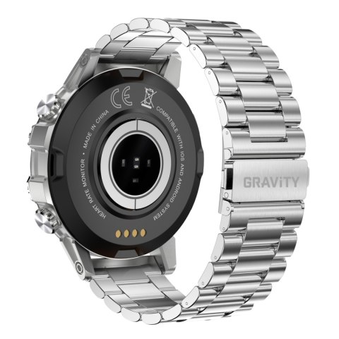 Smartwatch Gravity GT9-3 Srebrny