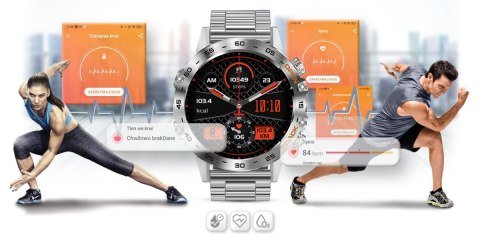 Smartwatch Gravity GT9-3 Srebrny