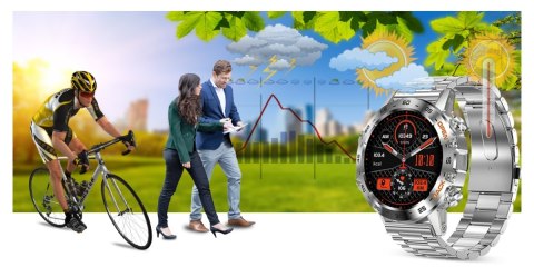 Smartwatch Gravity GT9-3 Srebrny