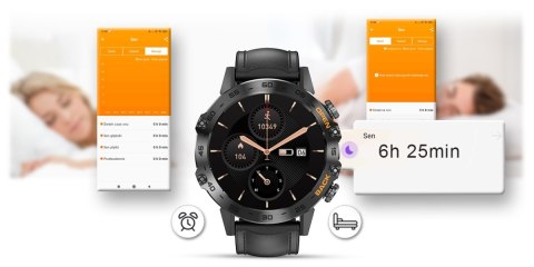 Smartwatch Gravity GT9-5 ze skórzanym paskiem