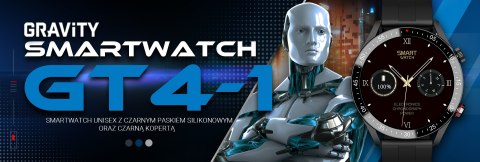 Smartwatch Męski Gravity GT4-1 Czarny