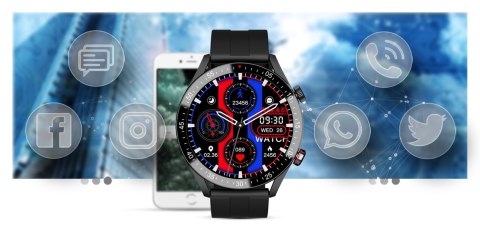 Smartwatch Męski Gravity GT4-1 Czarny