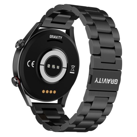 Smartwatch Męski Gravity GT4-2 Czarna Bransoleta