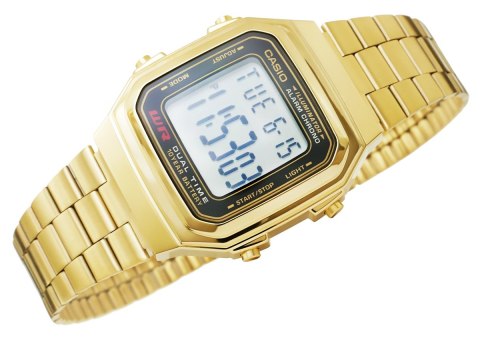 Zegarek Damski Casio Retro A178WGA-1ADF Złoty Cyfrowy