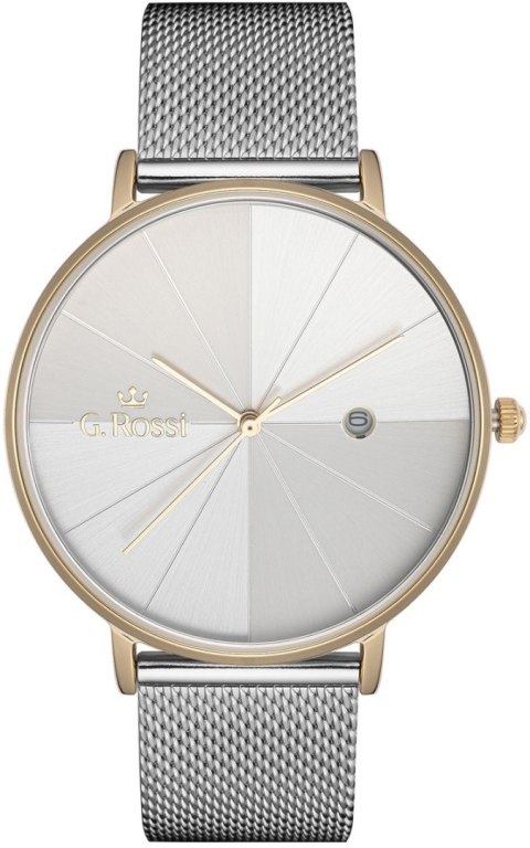 Zegarek Damski G. Rossi 12540B-3D2 ze złotą kopertą i srebrem