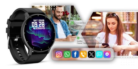 Smartwatch Giewont GW120-2 Pro SmartCall Czarny