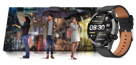 Smartwatch Męski Gravity GT4-4 z Paskiem Skórzanym