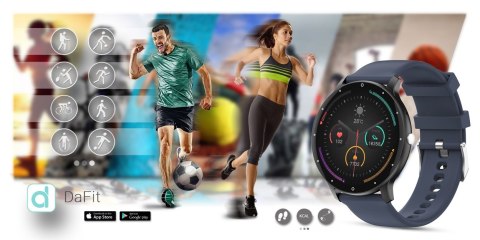 Smartwatch Gravity GT1-1 PRO - Czarny i Niebieski Pasek