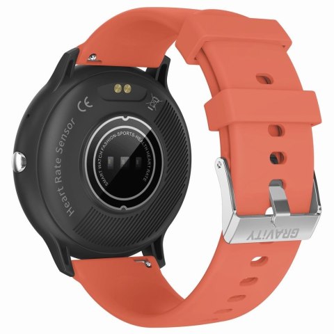 Smartwatch Gravity GT1-3 PRO - Czarny i Czerwony Pasek