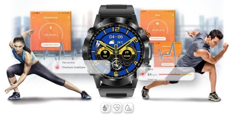 Smartwatch Gravity GT20-1 AMOLED z Bransoletą
