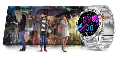 Smartwatch Gravity GT20-2 Srebrny AMOLED