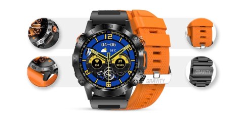 Smartwatch Gravity GT20-3 AMOLED z dodatkowym paskiem
