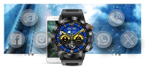 Smartwatch Gravity GT20-3 AMOLED z dodatkowym paskiem