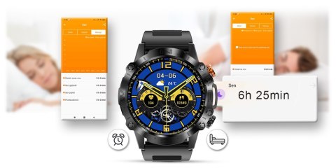 Smartwatch Gravity GT20-3 AMOLED z dodatkowym paskiem